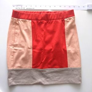 $15/3 Coral and Pink Miniskirt